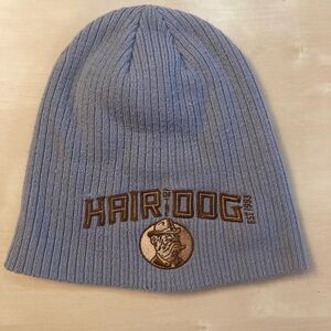 Gray Beanie with Hair of the Dog Brewery Logo